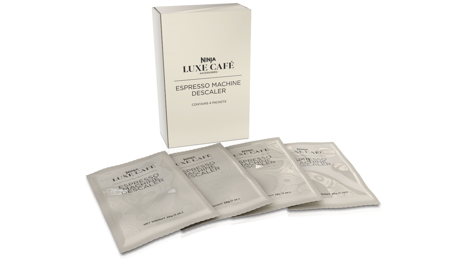 Ninja Luxe Cafe Espresso Machine Descaler - 4 Pack