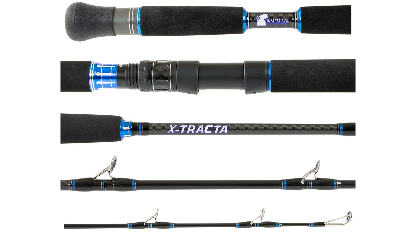 Samurai X-Tracta 6 ft 1-Piece Over Head Medium Fast Carbon Fishing Rod - 60 - 100lb
