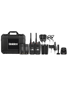 Uniden XTRAK 50 5W Smart UHF Handheld Radio Tradies Pack - Black