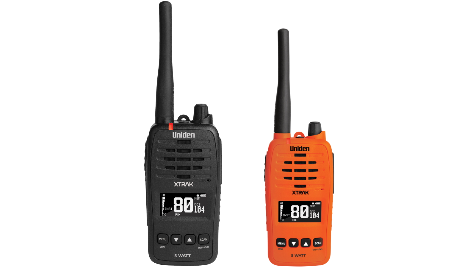 Uniden XTRAK 50 5W Smart UHF Handheld Radio with OLED Display