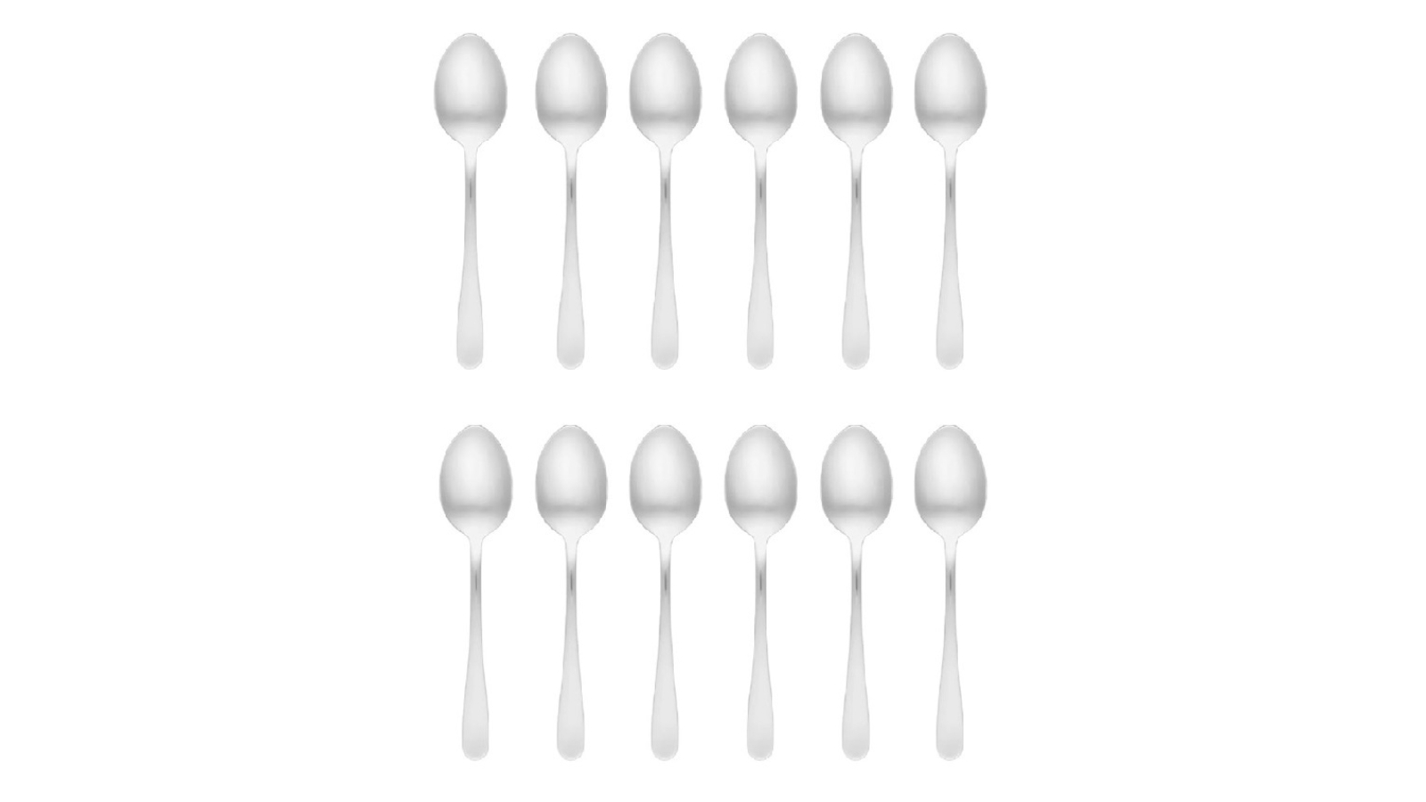 Tablekraft Set of 12 Luxor Stainless Steel Table Spoons
