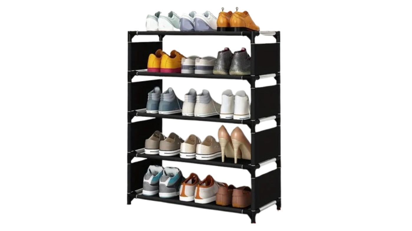 NNETM Keep Your Footwear in Check with This Multi-Layer Plastic Storage Shoe Rack