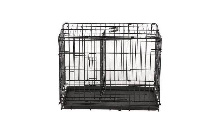 YES4PETS Metal Collapsible Pet Cage with Mat - 24inch