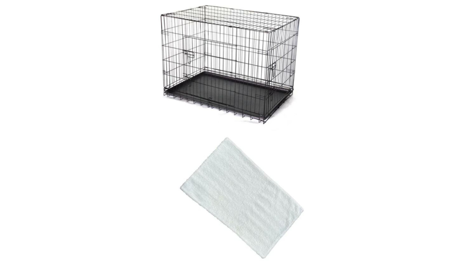 YES4PETS Metal Collapsible Crate Pet With Mat