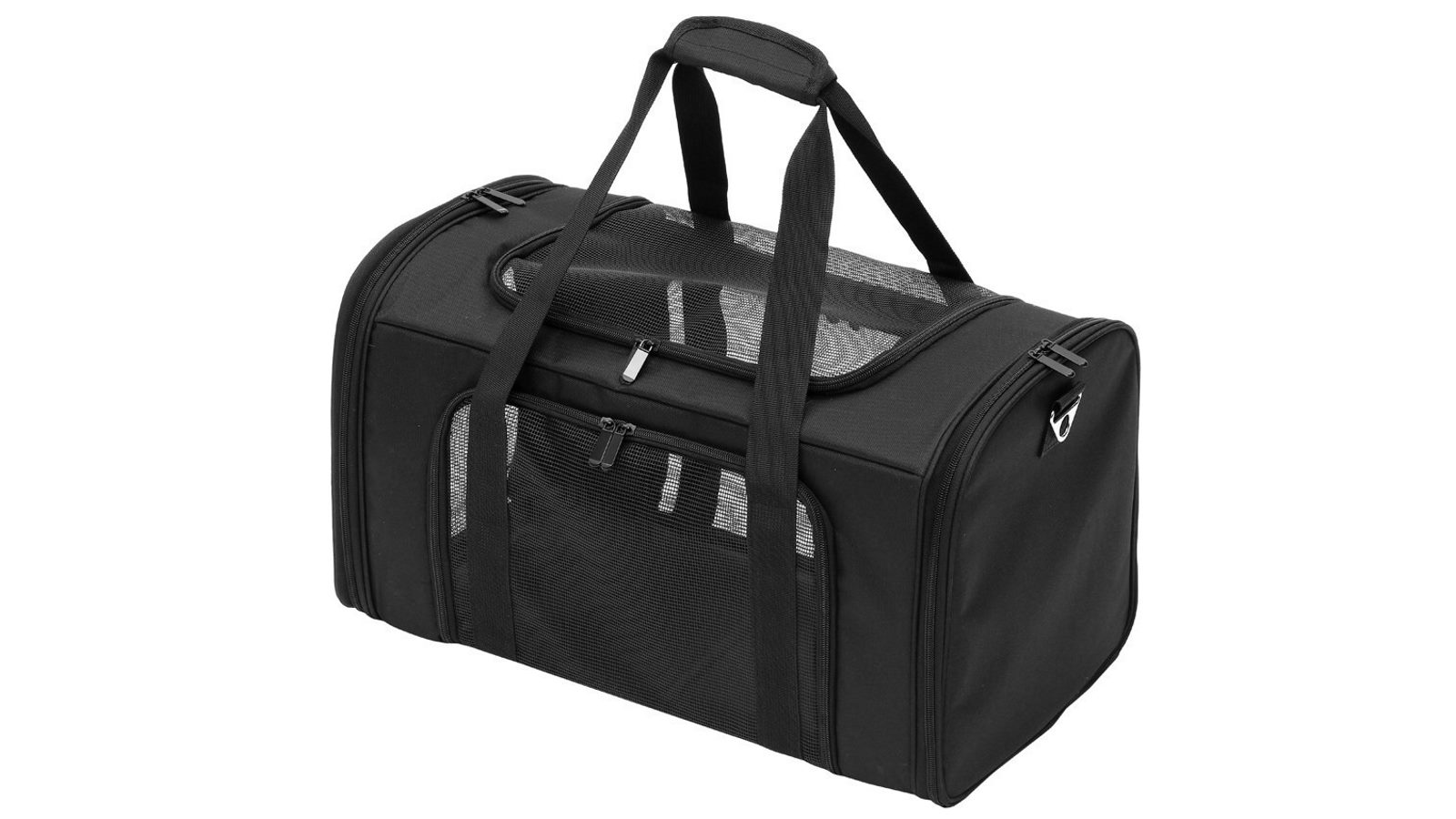 YES4PETS Small Portable Foldable Dog Cat Puppy Soft Crate Cage - Black