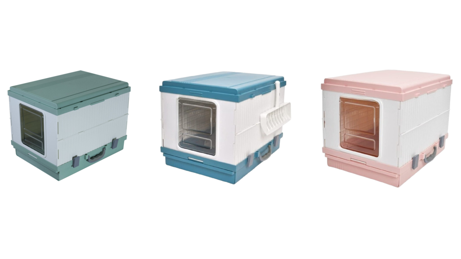 YES4PETS X-Large Portable Cat Litter Box with Handle and Scoop