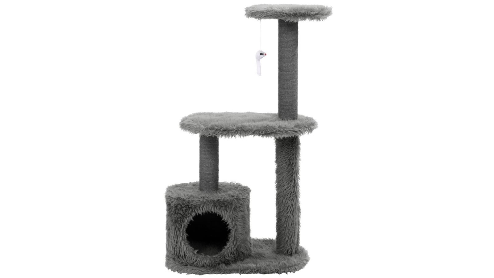 YES4PETS 55cm Cat Scratching Tree Scratcher Post Pole Furniture Gym House - Grey