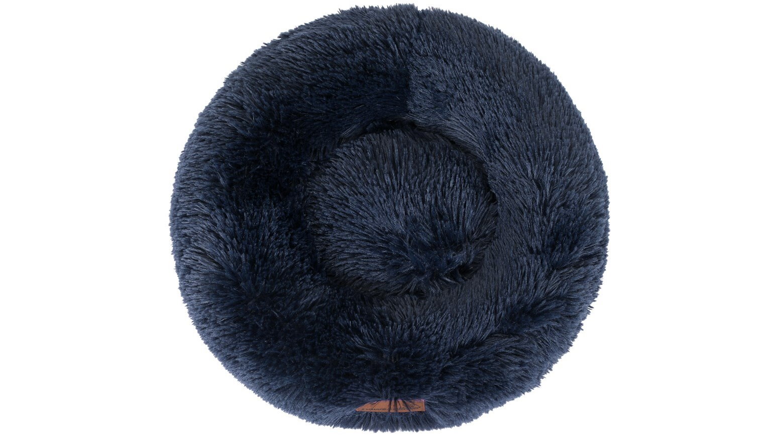 YES4PETS Small Round Calming Plush Cat Dog Bed - Blue