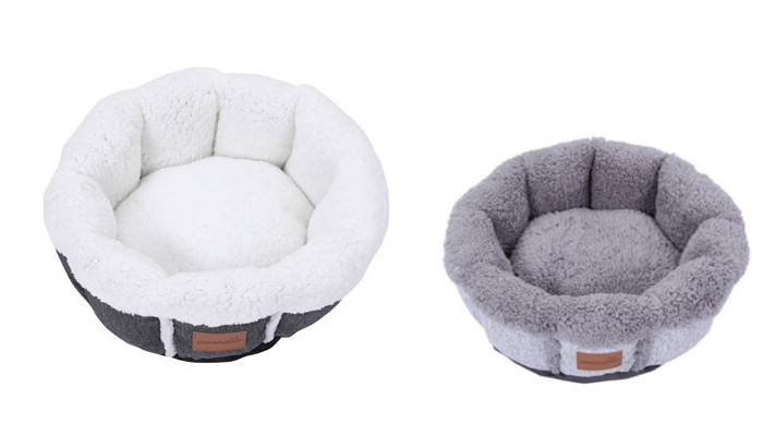YES4PETS Small Washable Snuggler Soft Pet Bed - 50 x 50cm