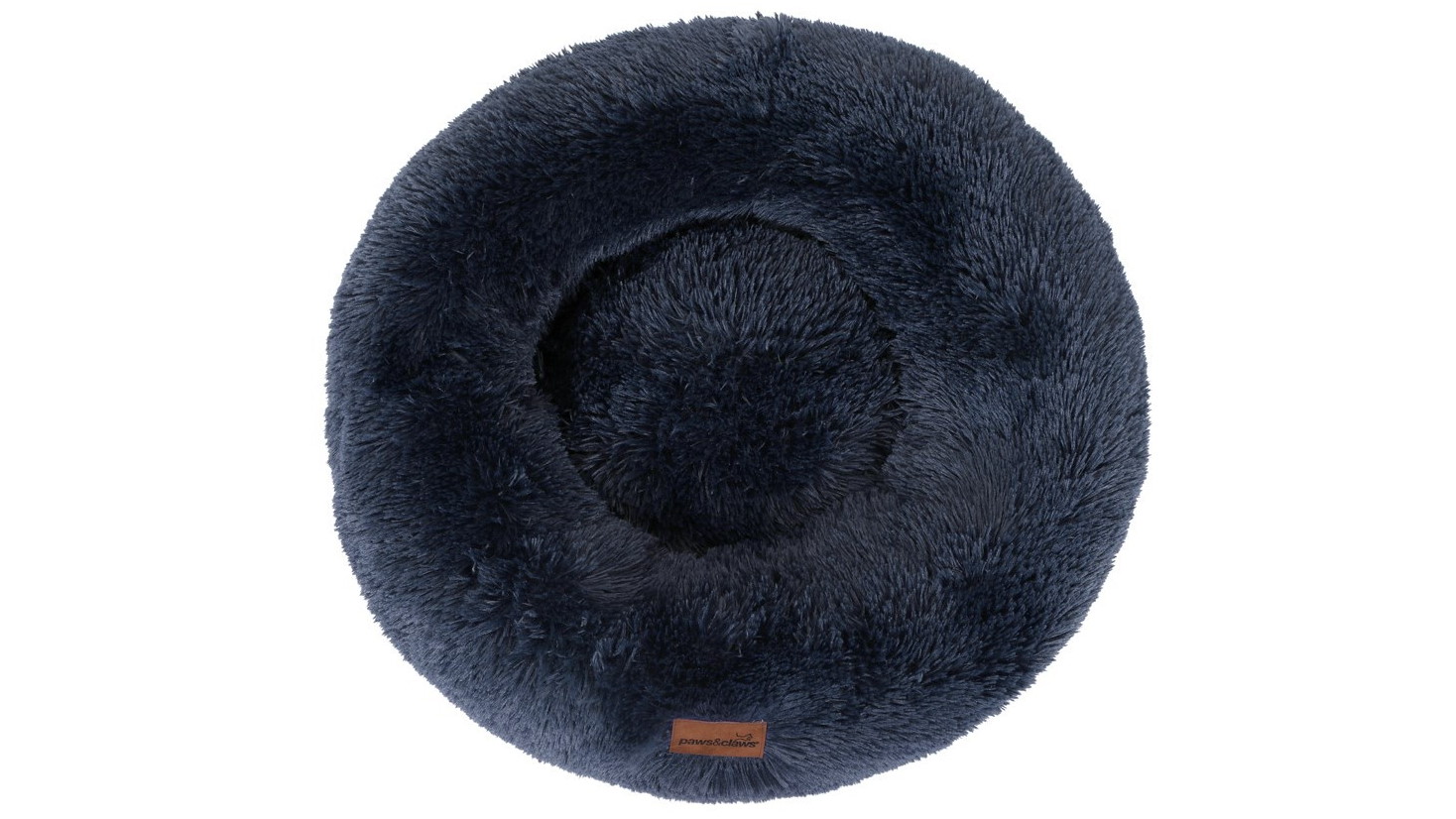 YES4PETS Large Round Calming Plush Cat Dog Bed - Blue 70 x 70cm