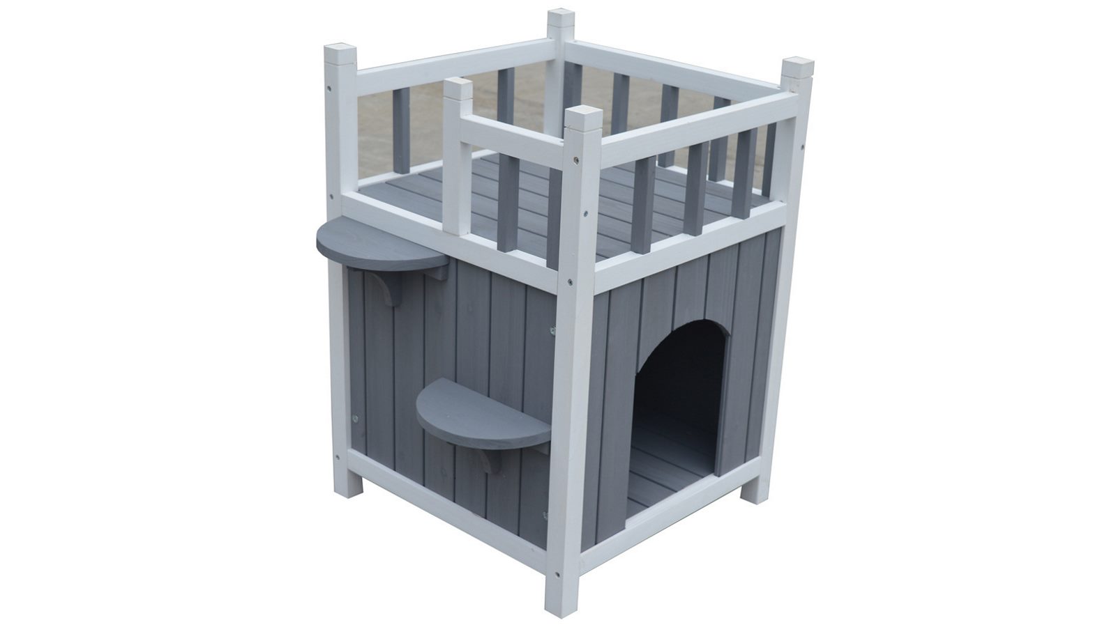 YES4PETS Cat Shelter Condo with Escape Door Rabbit Kitty House Cave