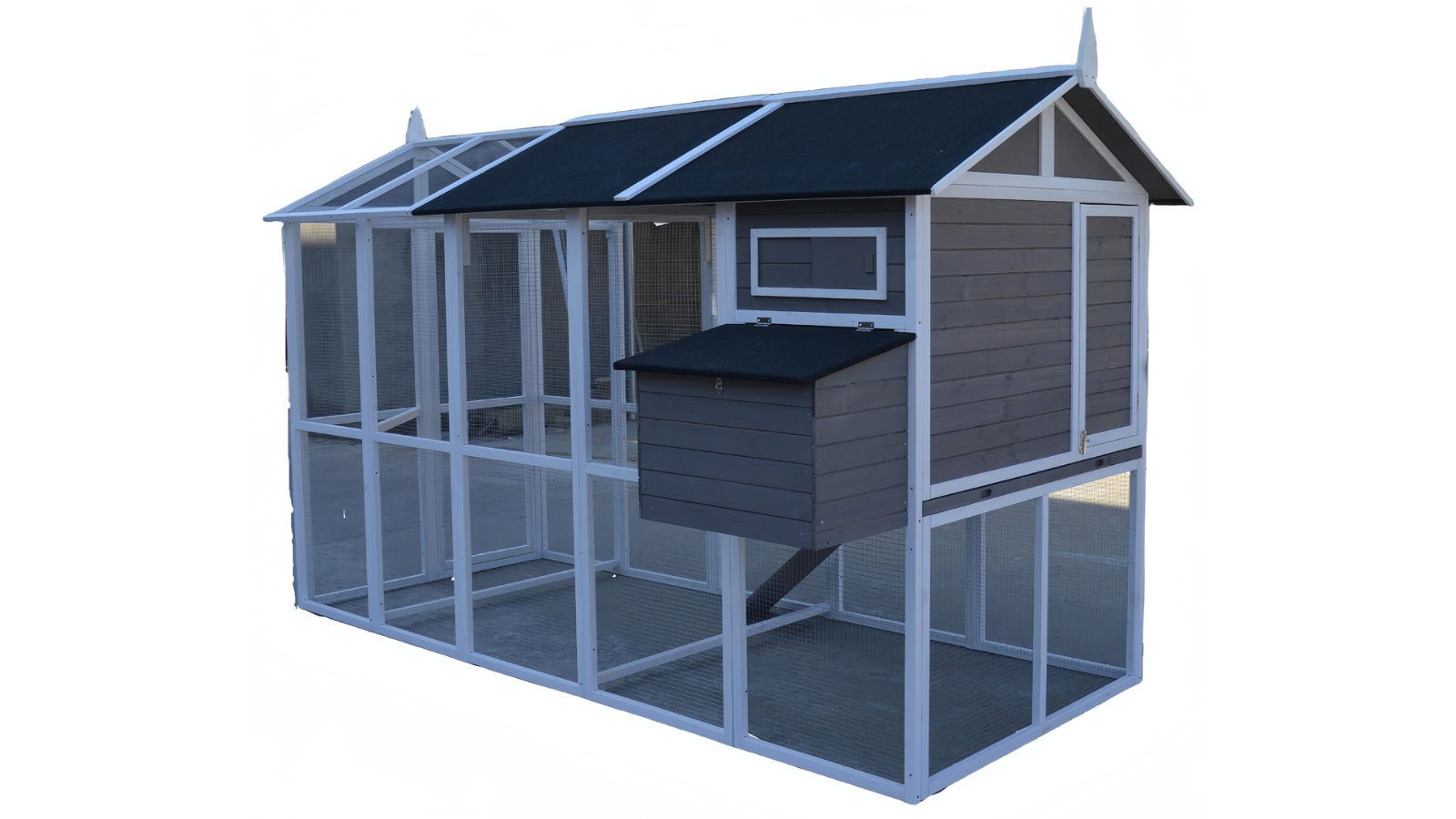 YES4PETS XX-Large Chicken Coop House - Grey
