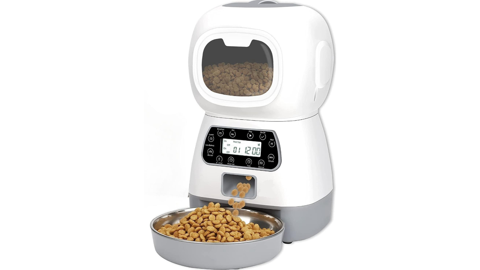 YES4PETS Automatic Pet Food Bowl Dispenser - 3.5 Litre