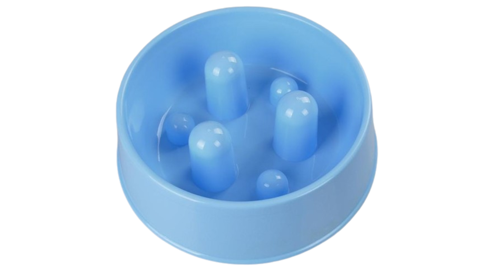 YES4PETS X-Large Pet Anti-Gulp Feeder Dish Bowl - Blue