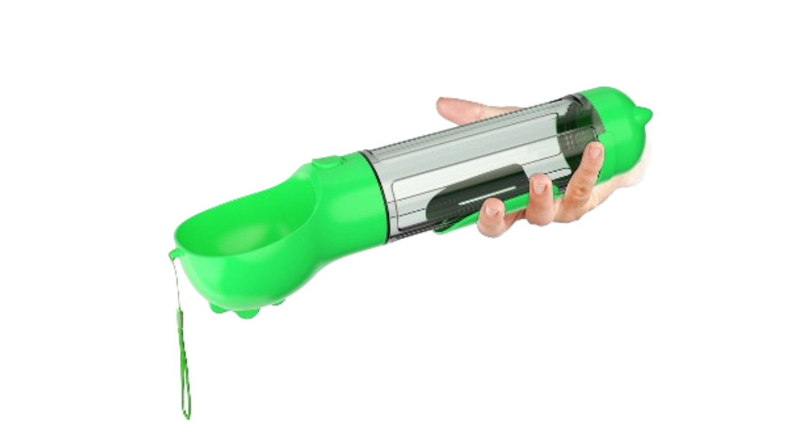 YES4PETS 4-in-1 Portable Pet Drinking Water Feeder Bottle - Green