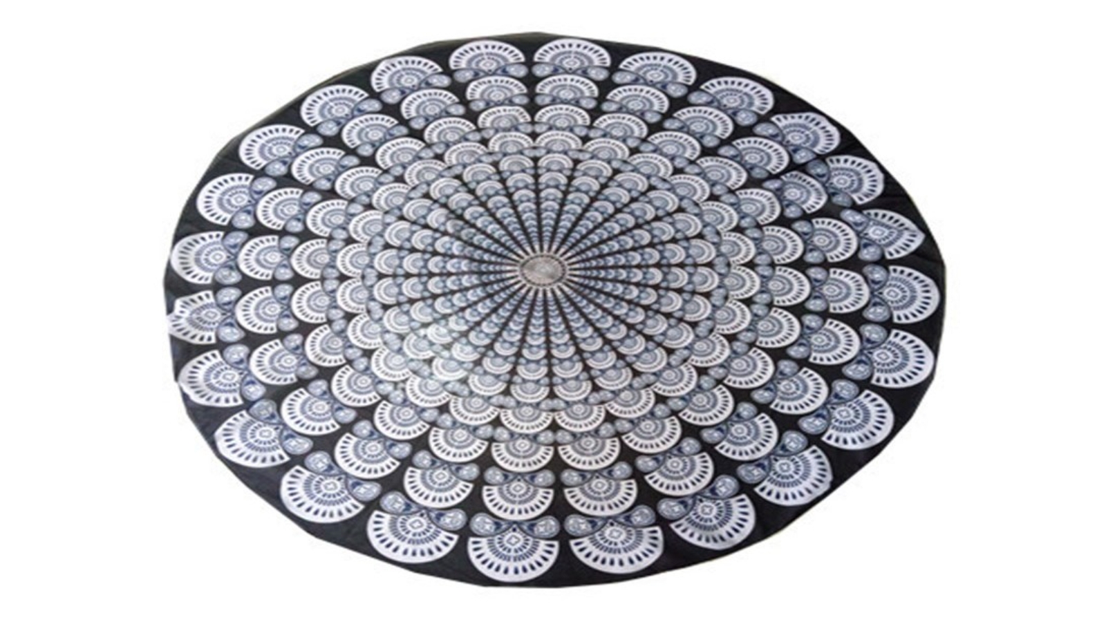 TODO Luxury Edition Digital Print Beach Throw Yoga - Black