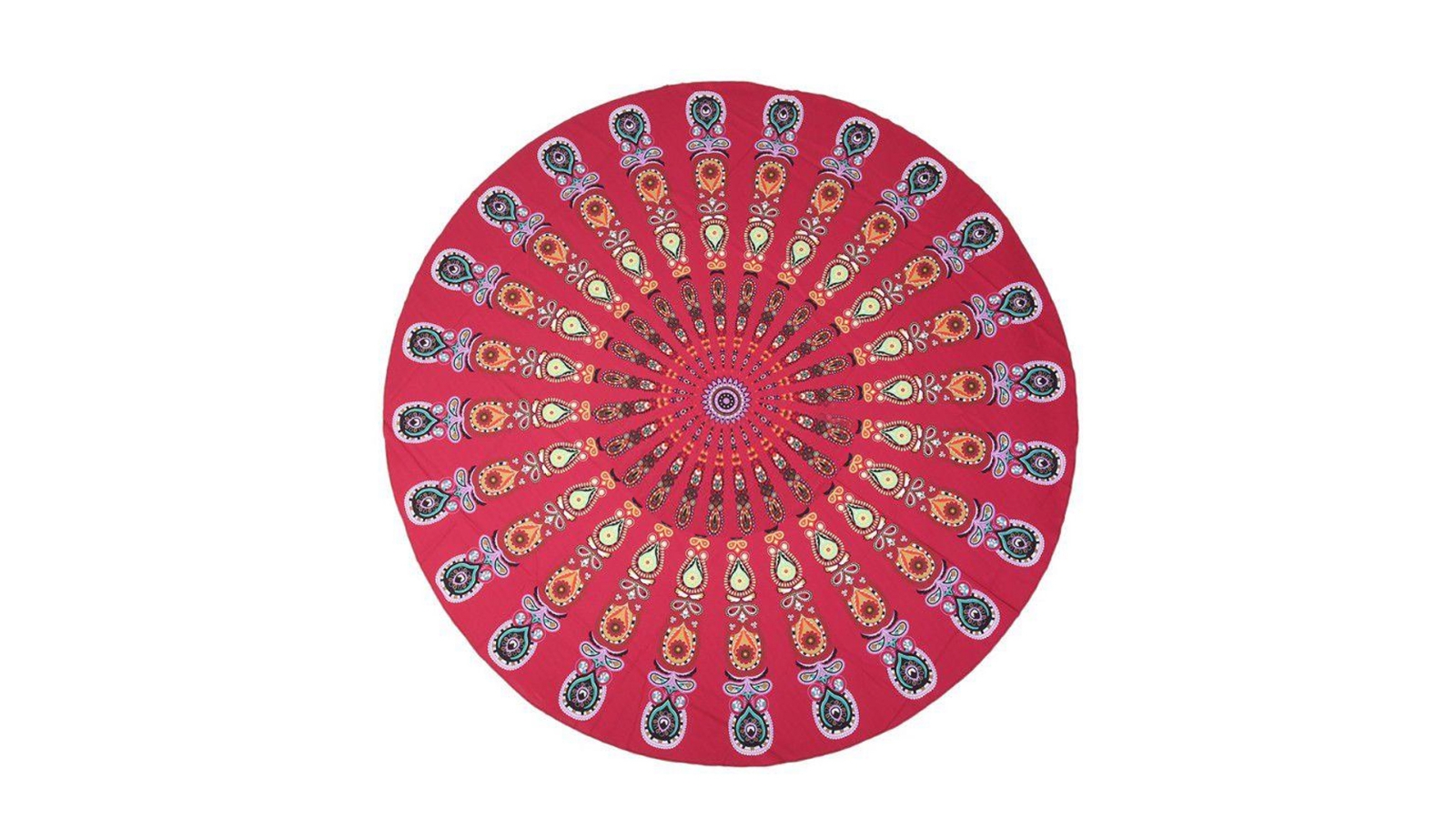 TODO Luxury Edition Digital Print Beach Throw Yoga - Earth Red