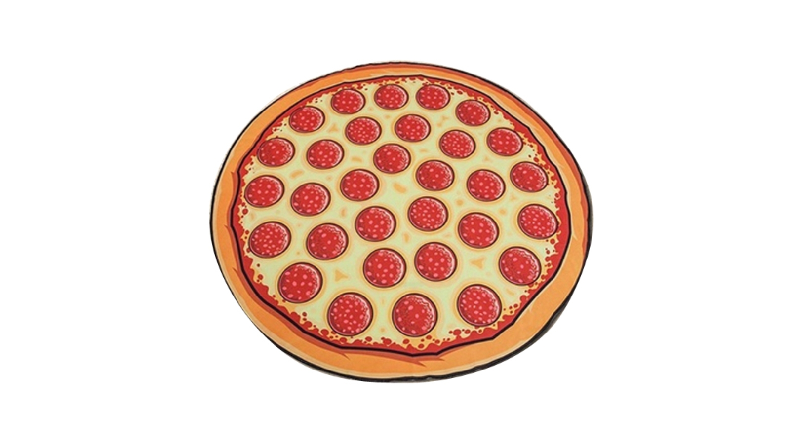 TODO Luxury Edition Chiffon Digital Print Beach Throw Yoga - Pizza