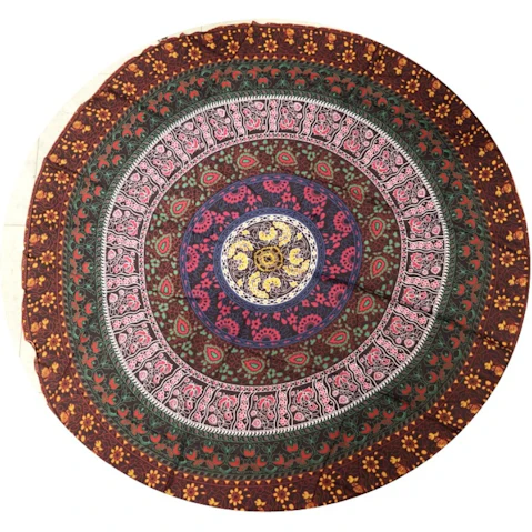 TODO Luxury Edition Chiffon Digital Print Beach Throw Yoga - Roses