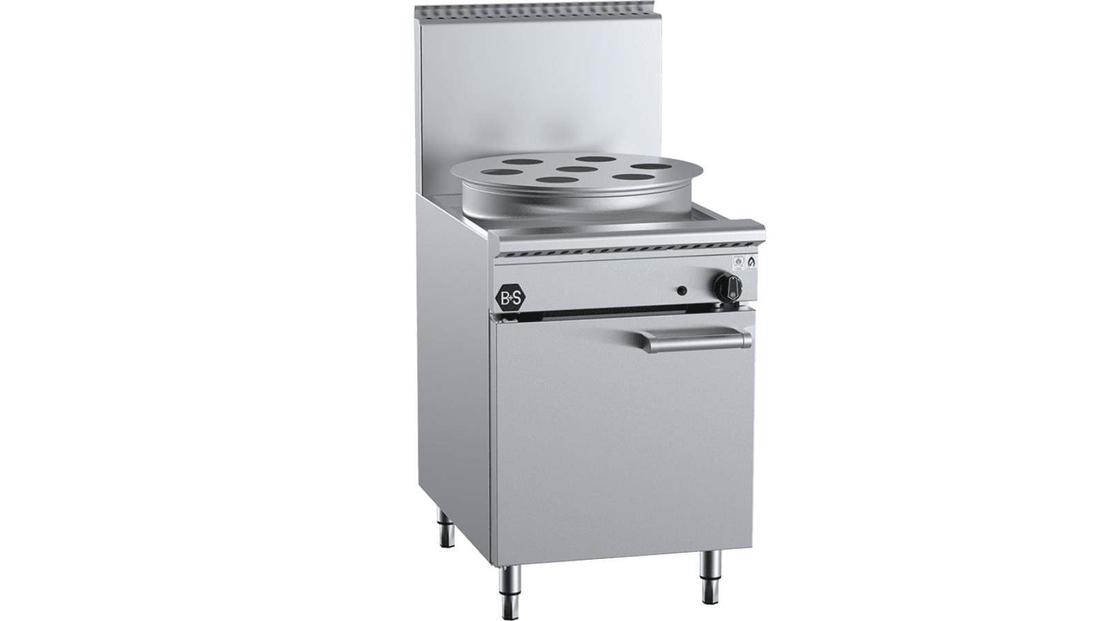 B plus S Black Waterless Single Hole Heat Exchange LPG Steamer