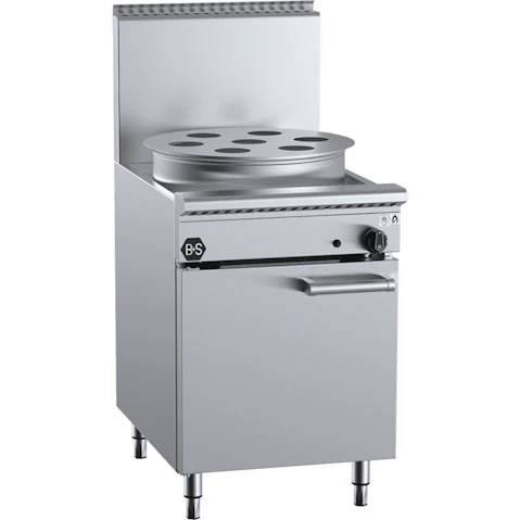 B+S Black Natural Gas Single Hole Waterless Heat Exchange Steamer