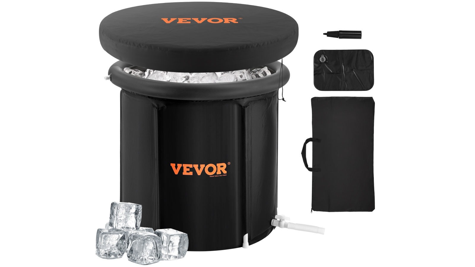 Vevor 31.5-inch Ice Bath Inflatable Bathtub Tub for Athlete Cold Water Therapy Plunge