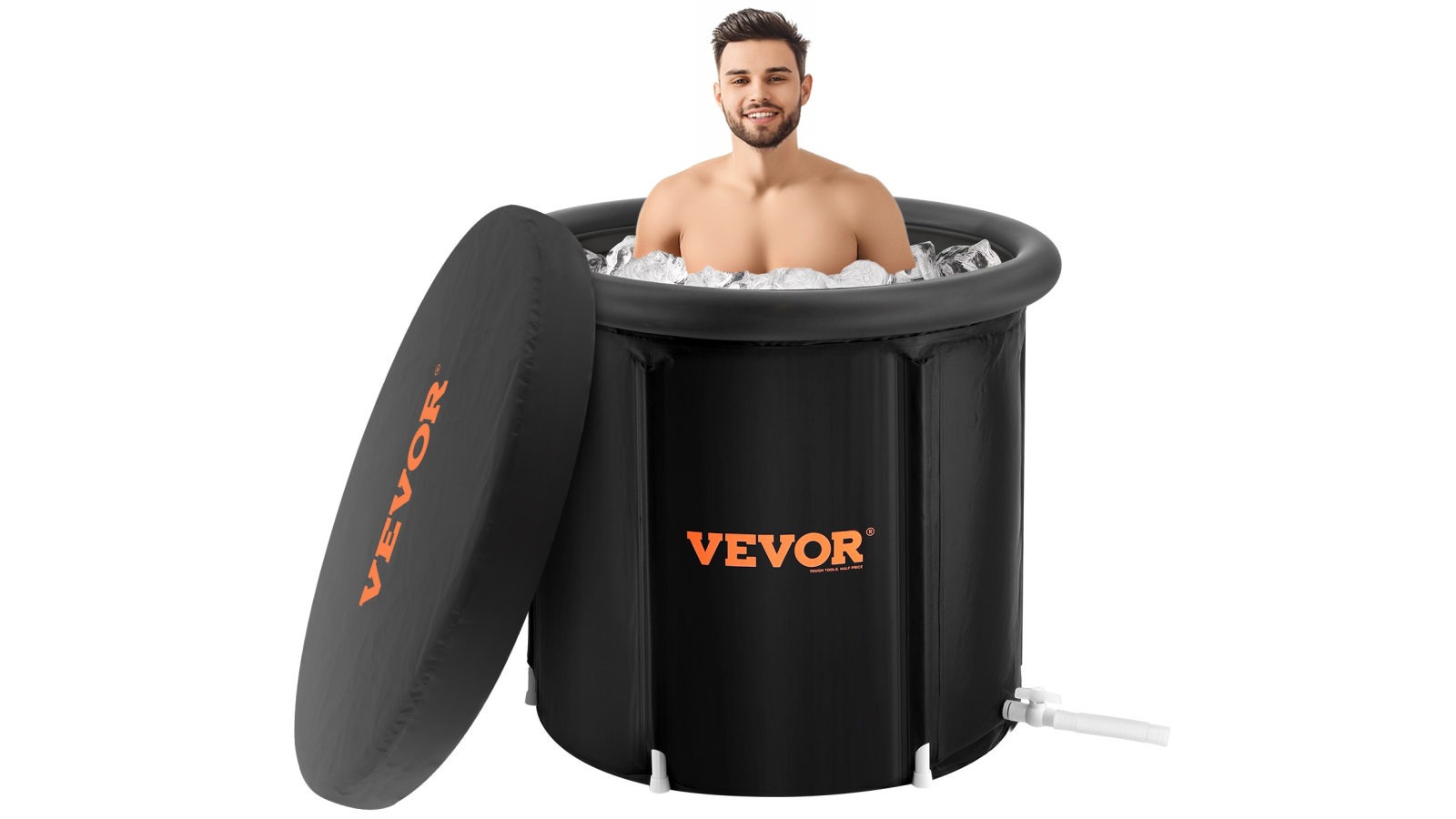 Vevor 33.5-inch Ice Bath Inflatable Bathtub Tub for Athlete Cold Water Therapy Plunge