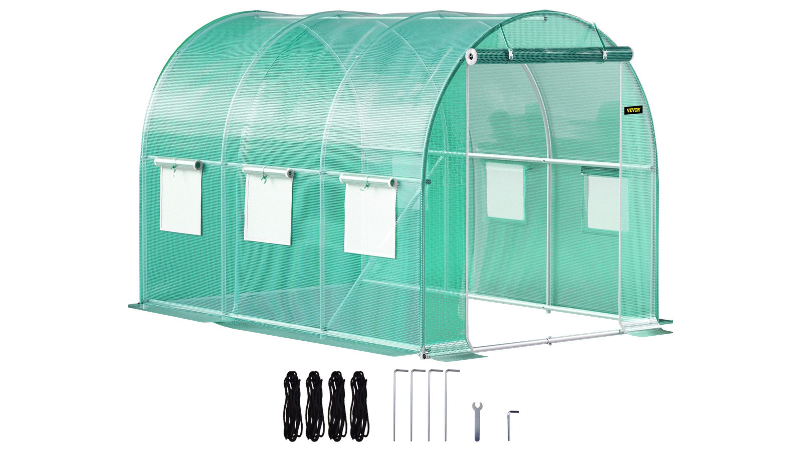 Vevor 10 x 7 x 7ft Walk-in Tunnel Greenhouse Galvanized Frame and Waterproof Cover
