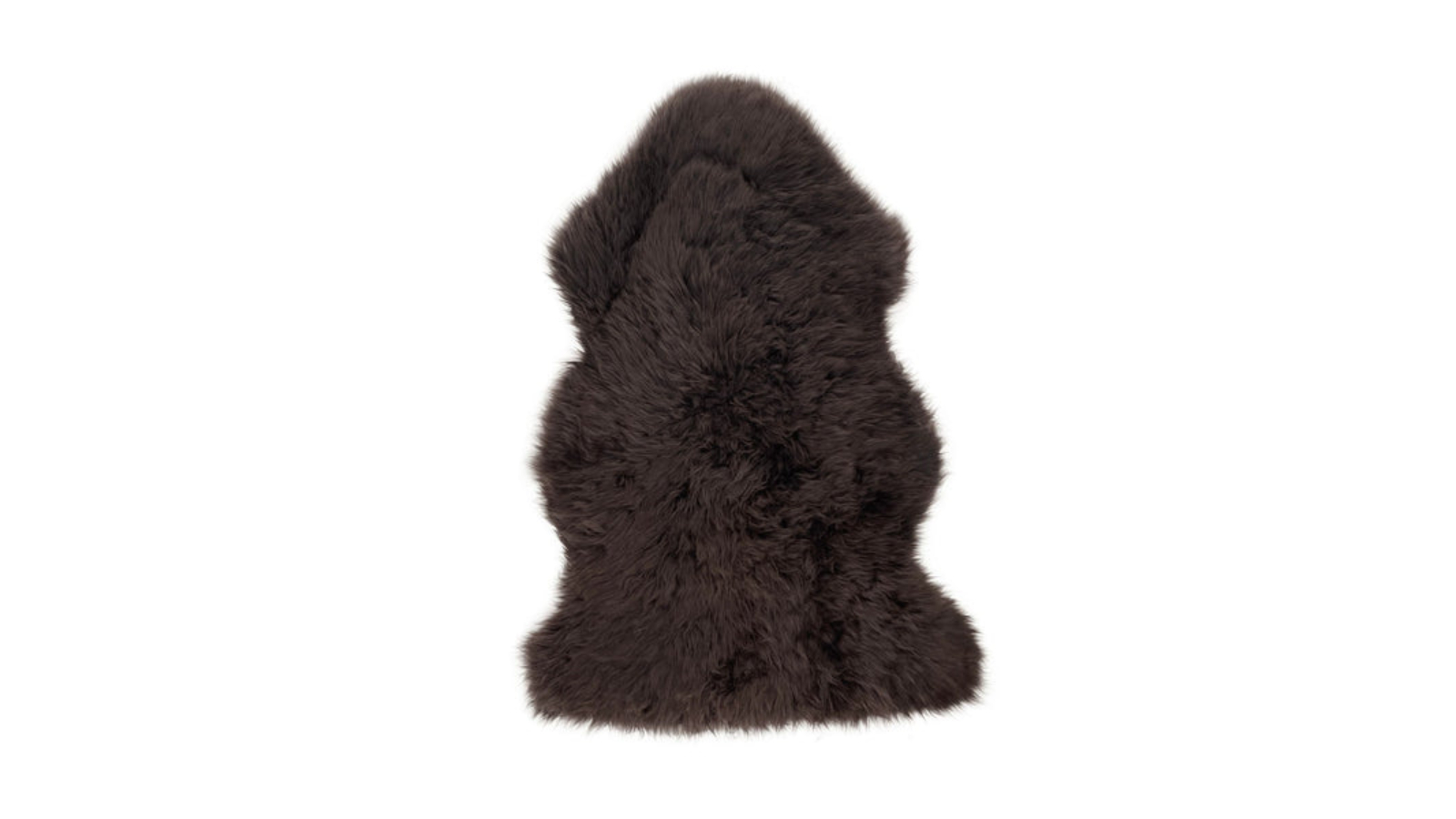 Naturally Sheepskins Single Long Wool Rug - Chocolate