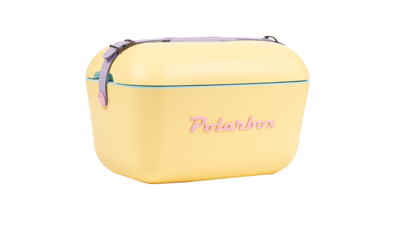 Polarbox 20 Litre Cooler with Leather Strap - Yellow/Rainbow