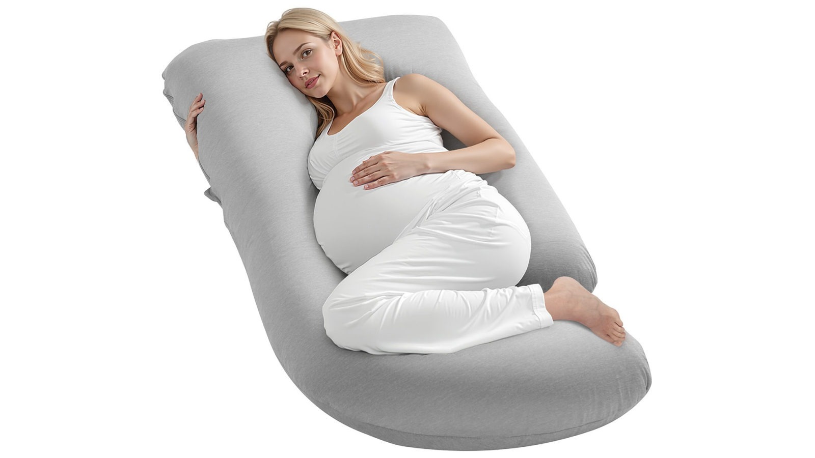 Vevor Pregnancy Pillow G-Shaped Full Body Maternity Pillow Soft and Breathable