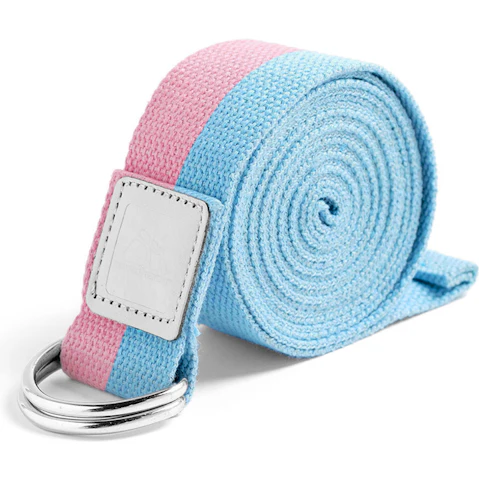Meteor For The Winners High Strength Yoga Strap - Pink/Blue