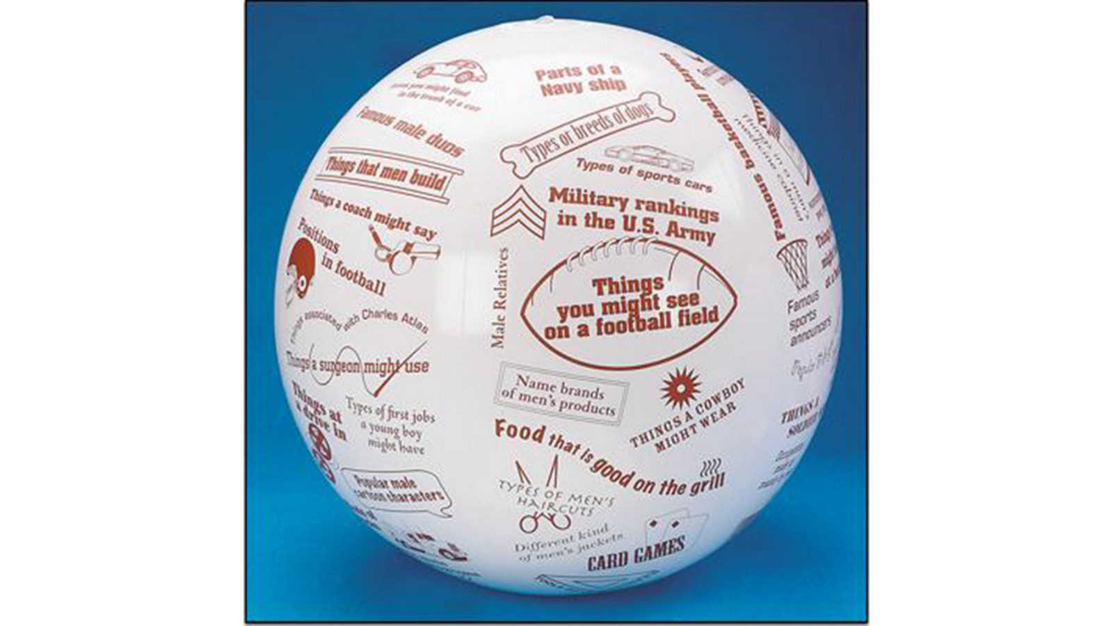 Toss N Talk About Conversation Ball - Men's Stuff