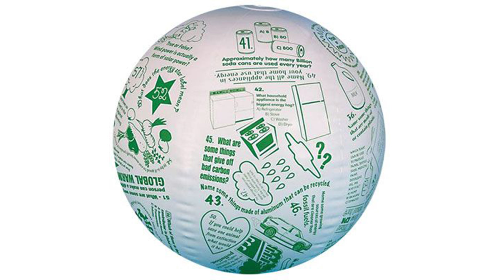 Toss N Talk About Conversation Ball - Go Green