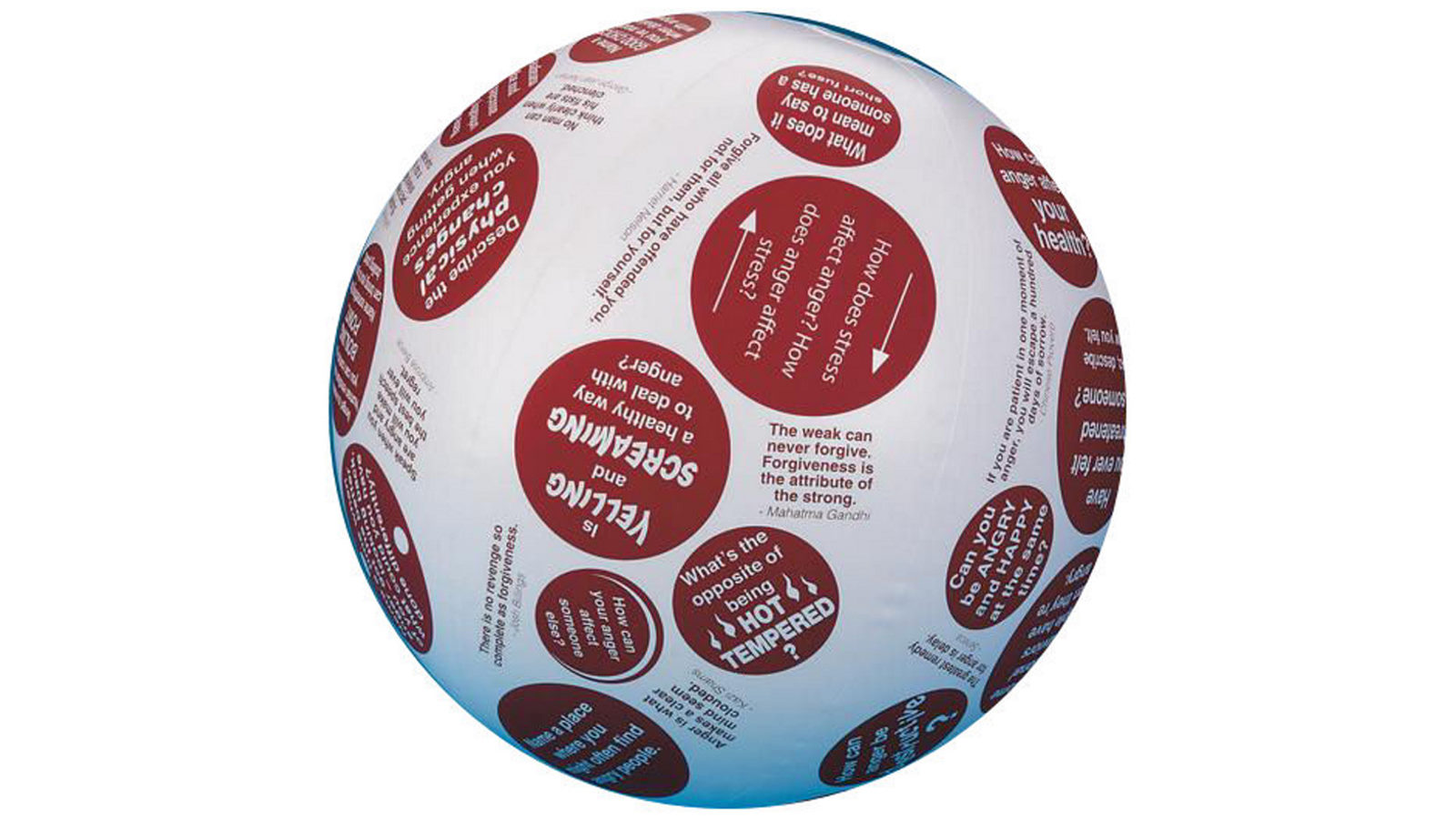 Toss N Talk About Conversation Ball - Anger Management