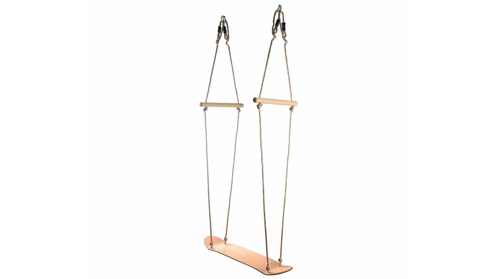Skate Board Wooden Surf Swing With Adjustable Ropes