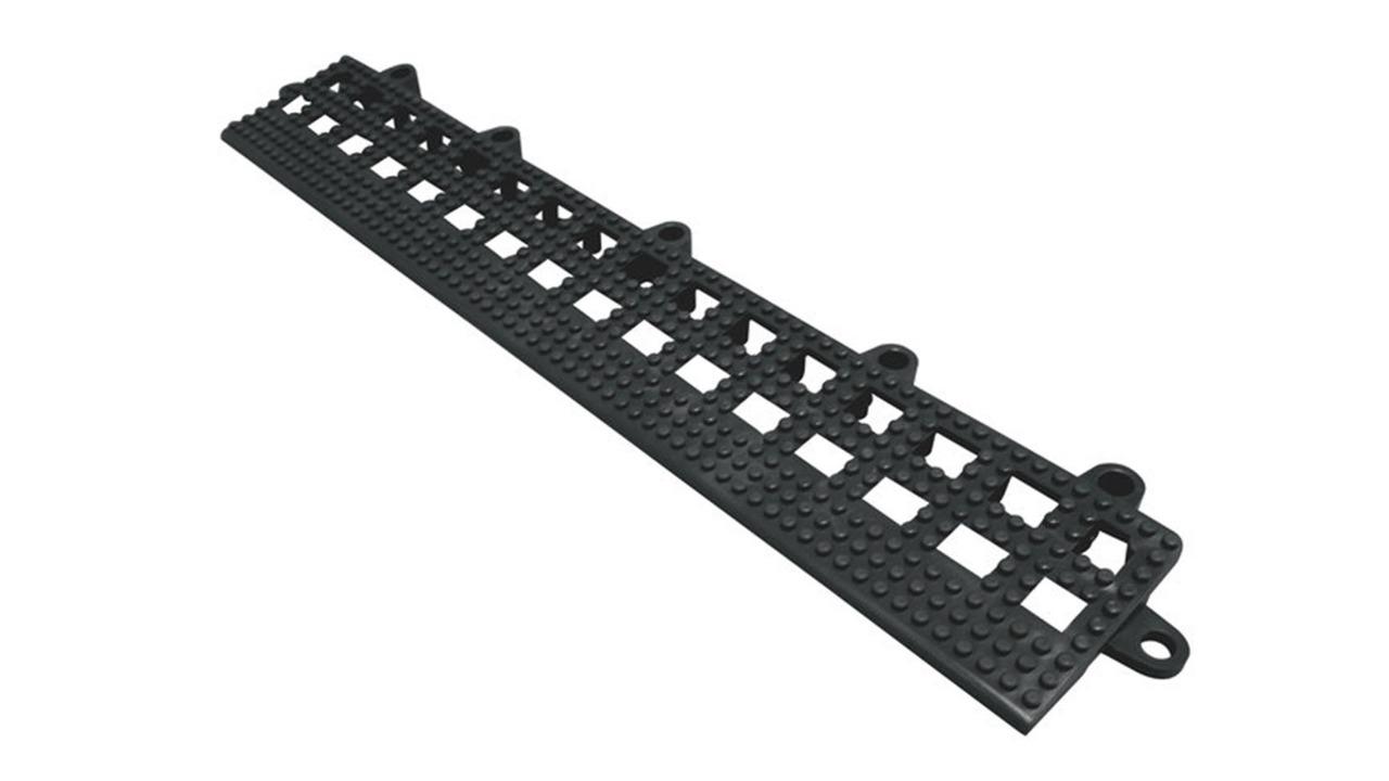 Yardgames Dri-Dek Safety Edge Rubberised Pool Tile - Black