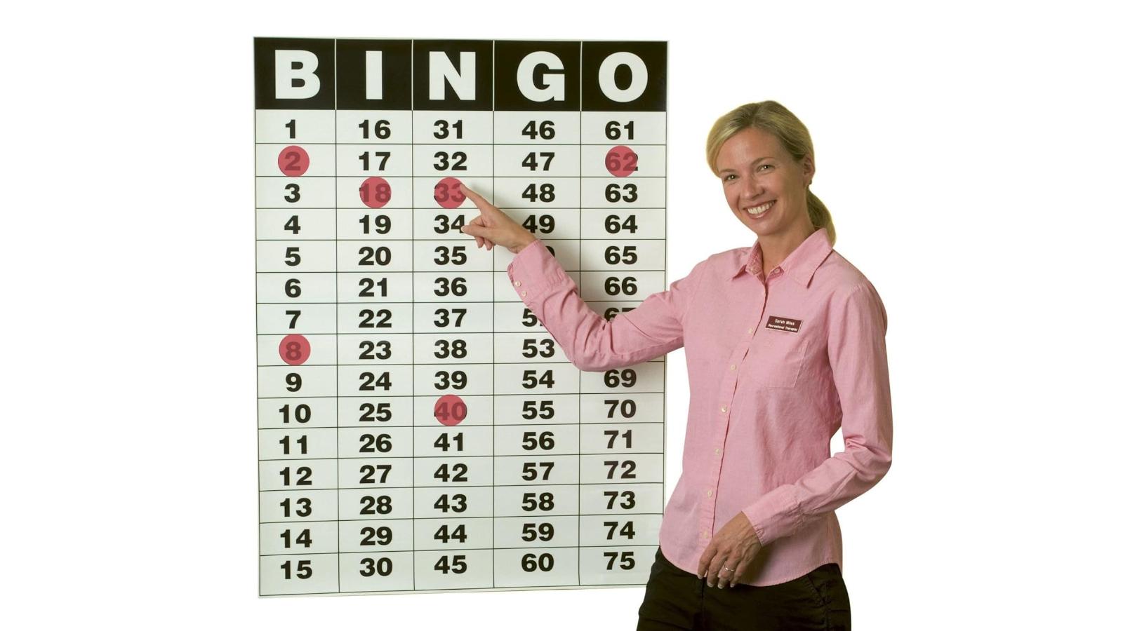 Yardgames Bingo Masterboard Poster and Static Cling Chips Set