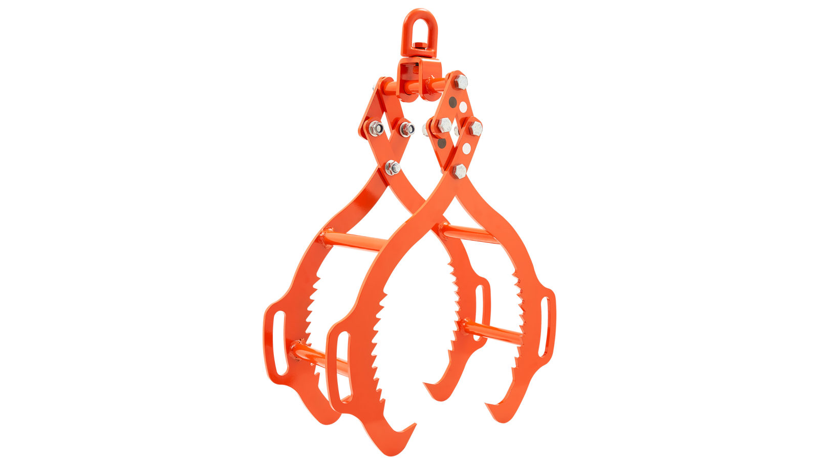 Vevor 28-inch Log Lifting Tongs 4 Claw Solid Steel Log Grapple Swivel Log Tools