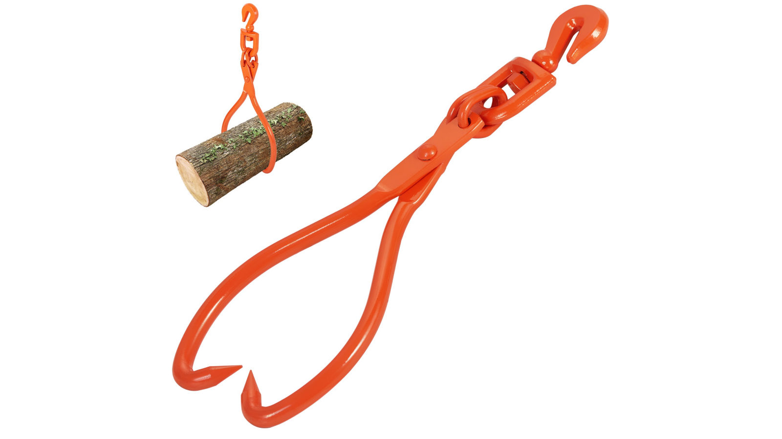 Vevor 18-inch 2 Claw Heavy Duty Rotating Log Skidding Tongs 