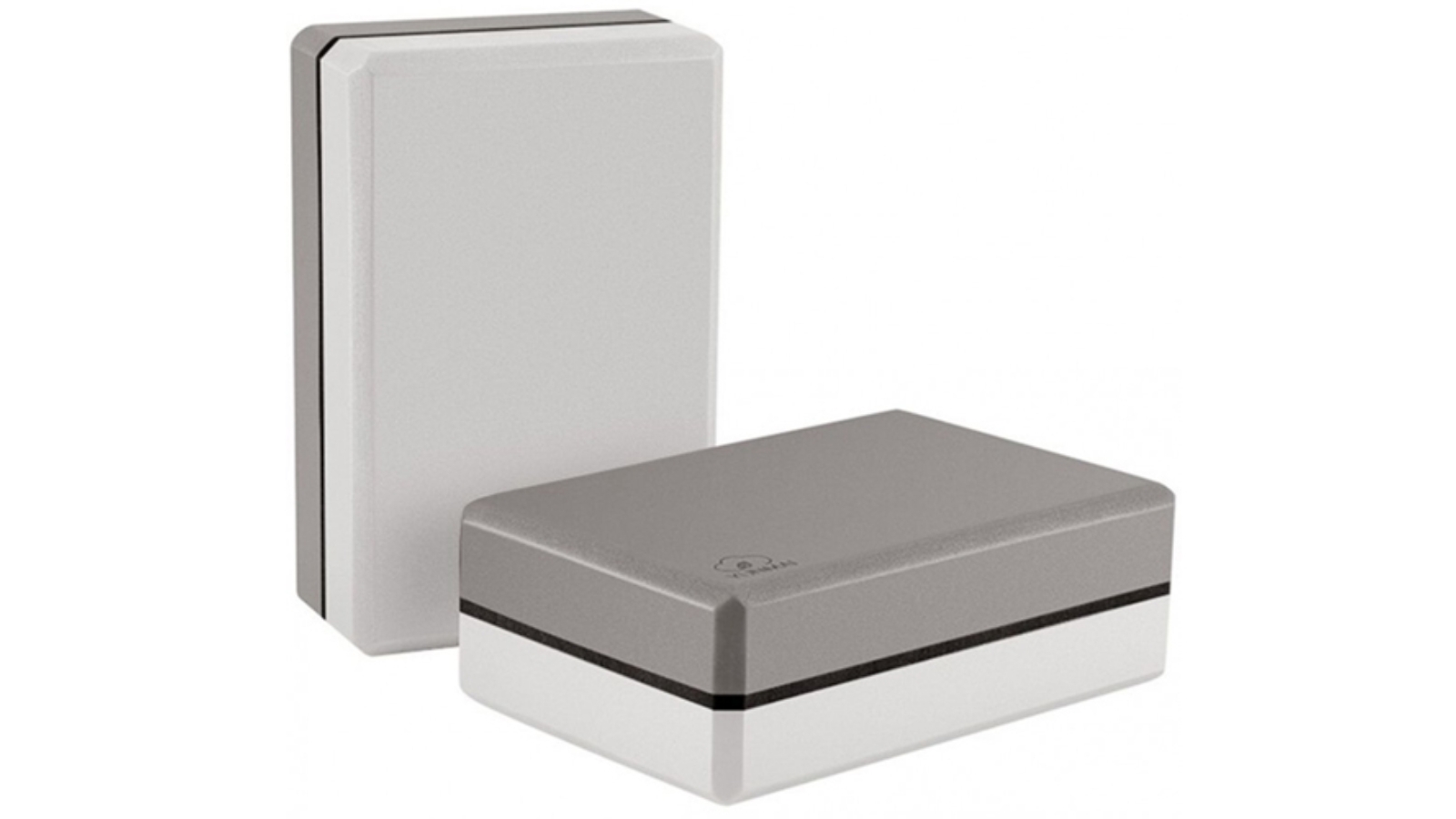 Yunmai White Grey Yoga Brick Foam Block - Set of 2 