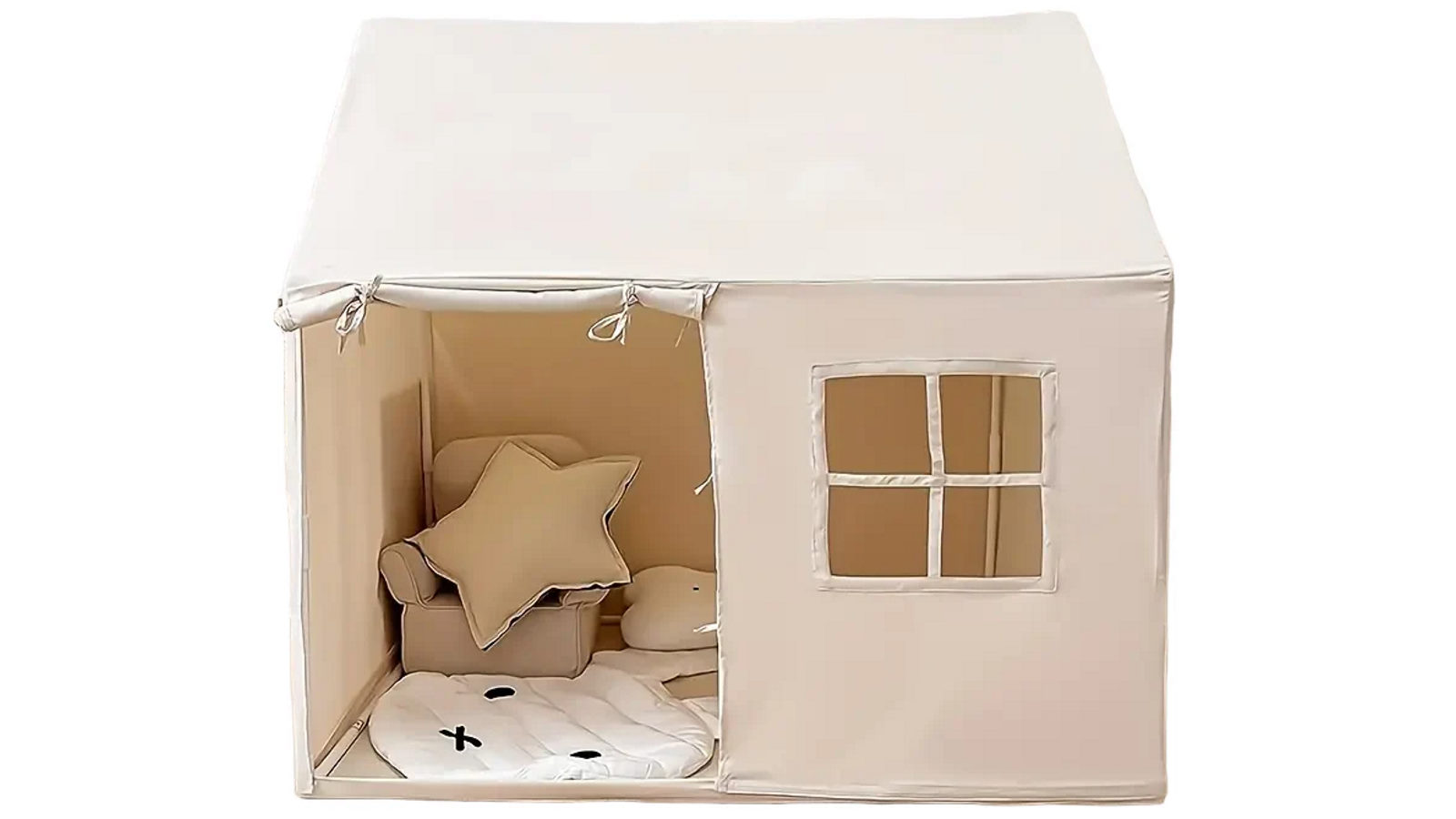 NNETM Little Dove Toys Starlight Large Indoor and Outdoor Play Tent with Mat for Kids