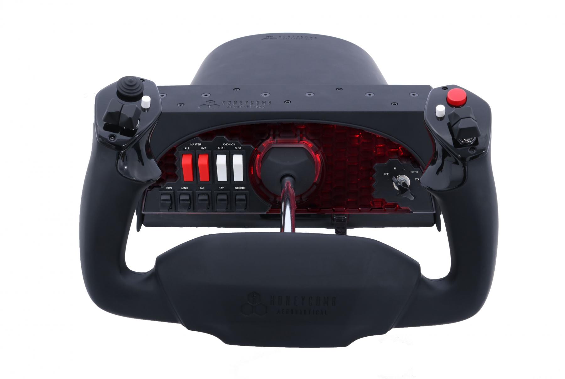 Honeycomb Alpha Flight Controls Yoke & Switch Panel