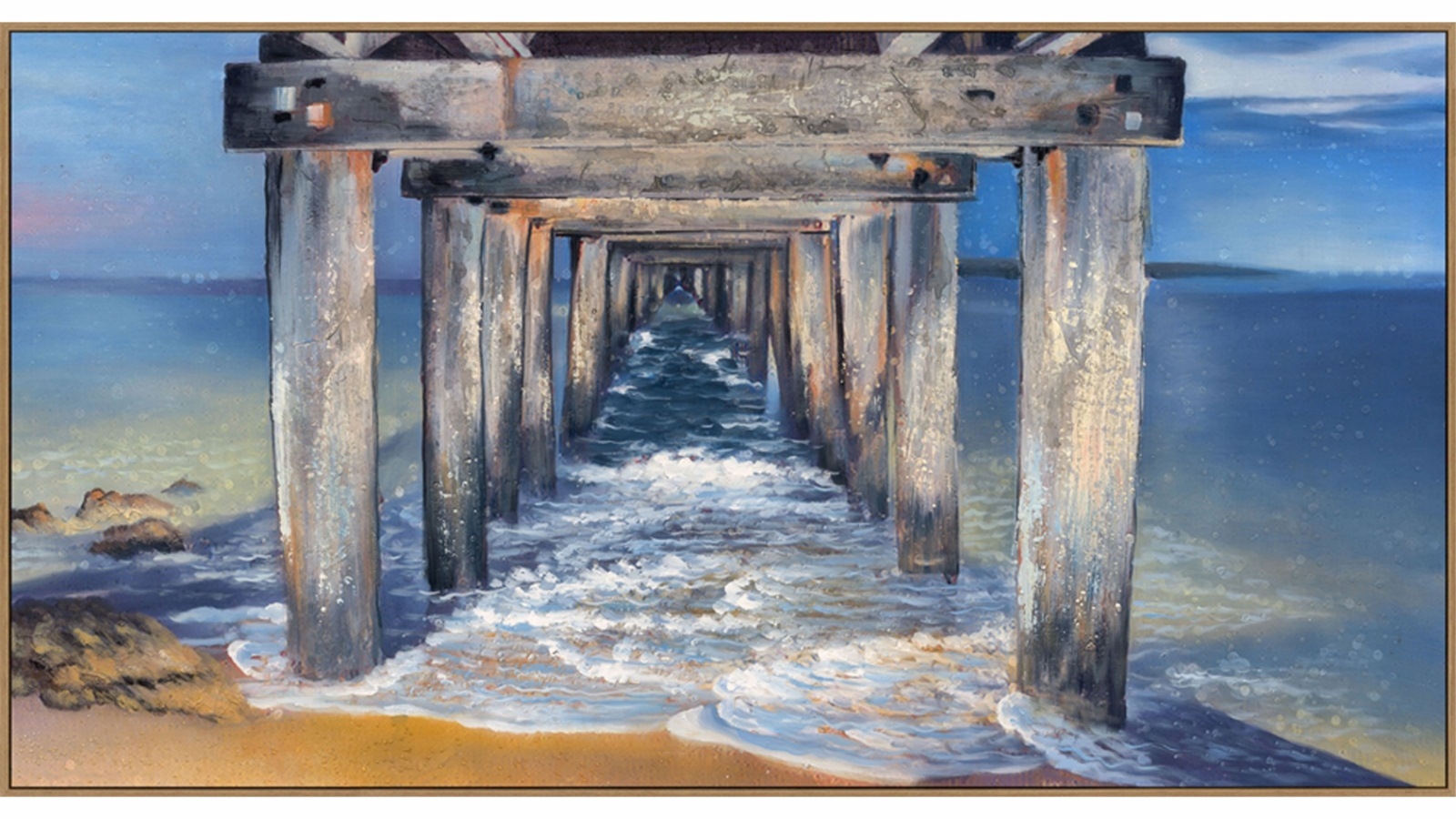 On Trend 80x150cm Pier Painting on Canvas Harvey Norman