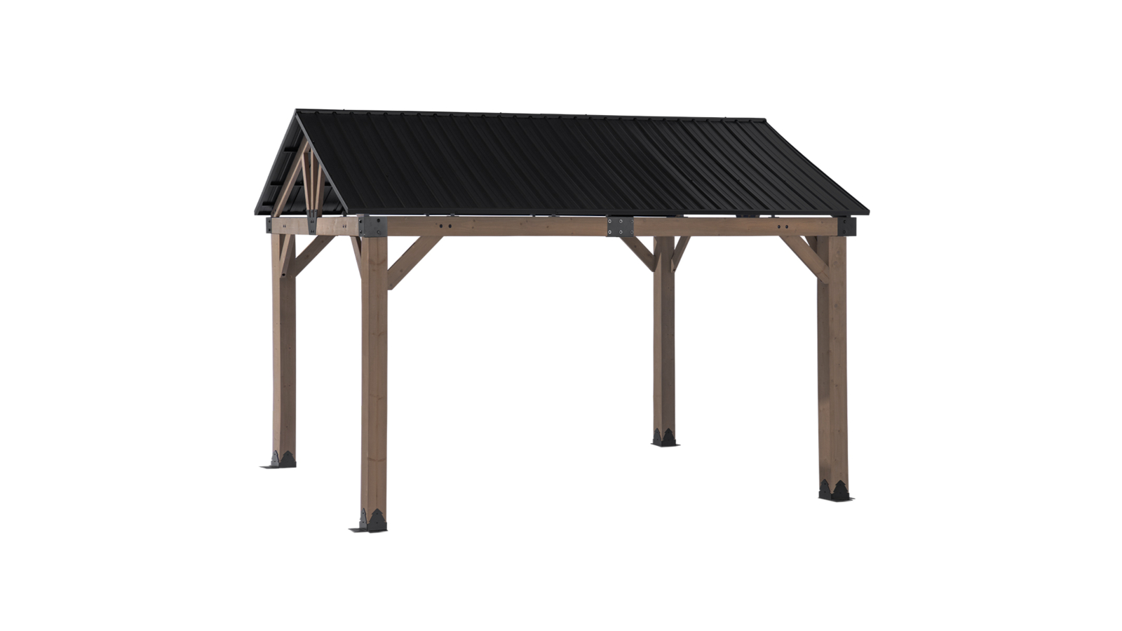 Yardtopia Fremantle Timber and Steel Gable Roof Gazebo - 3.6 x 3metre