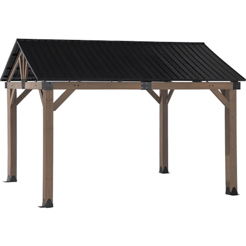 Yardtopia Fremantle Timber and Steel Gable Roof Gazebo - 3.6 x 3metre