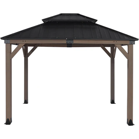 Yardtopia Maryborough Timber and Steel Double Hip Roof Gazebo - 3 x 3metre