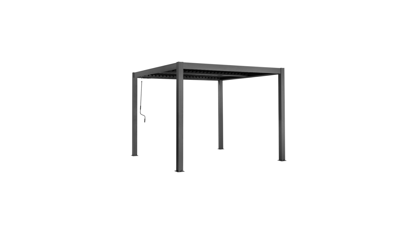 Yardtopia Elmont Adjustable Aluminium Louvre Pergola - 300 x 300cm