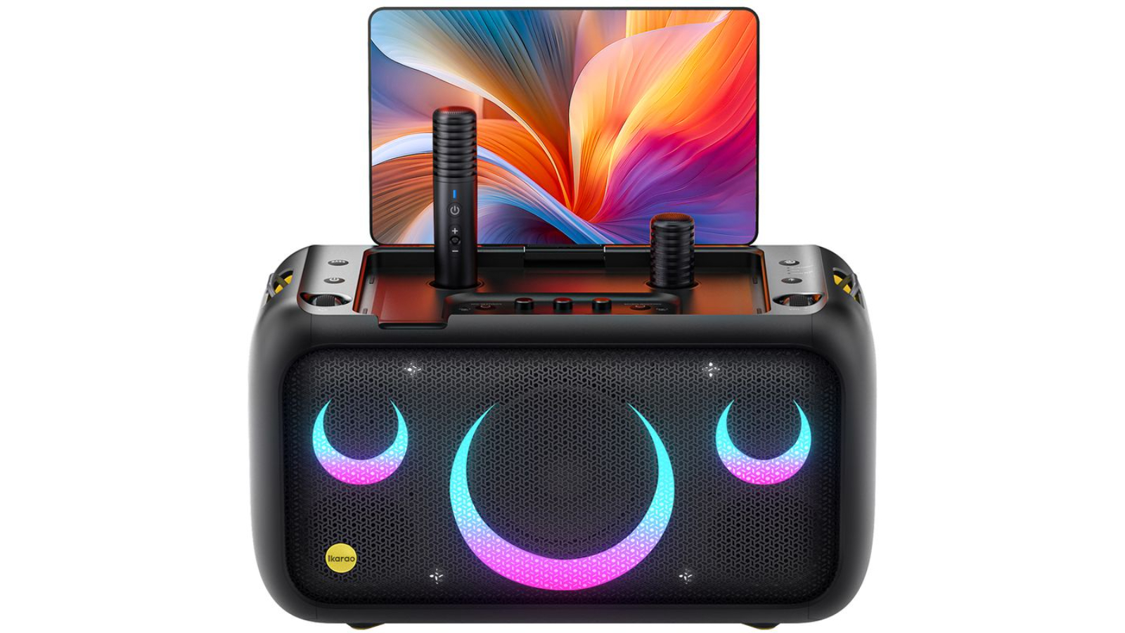 Ikarao Break X1 Portable 800W Karaoke Machine with 13.3inch Lyrics Display