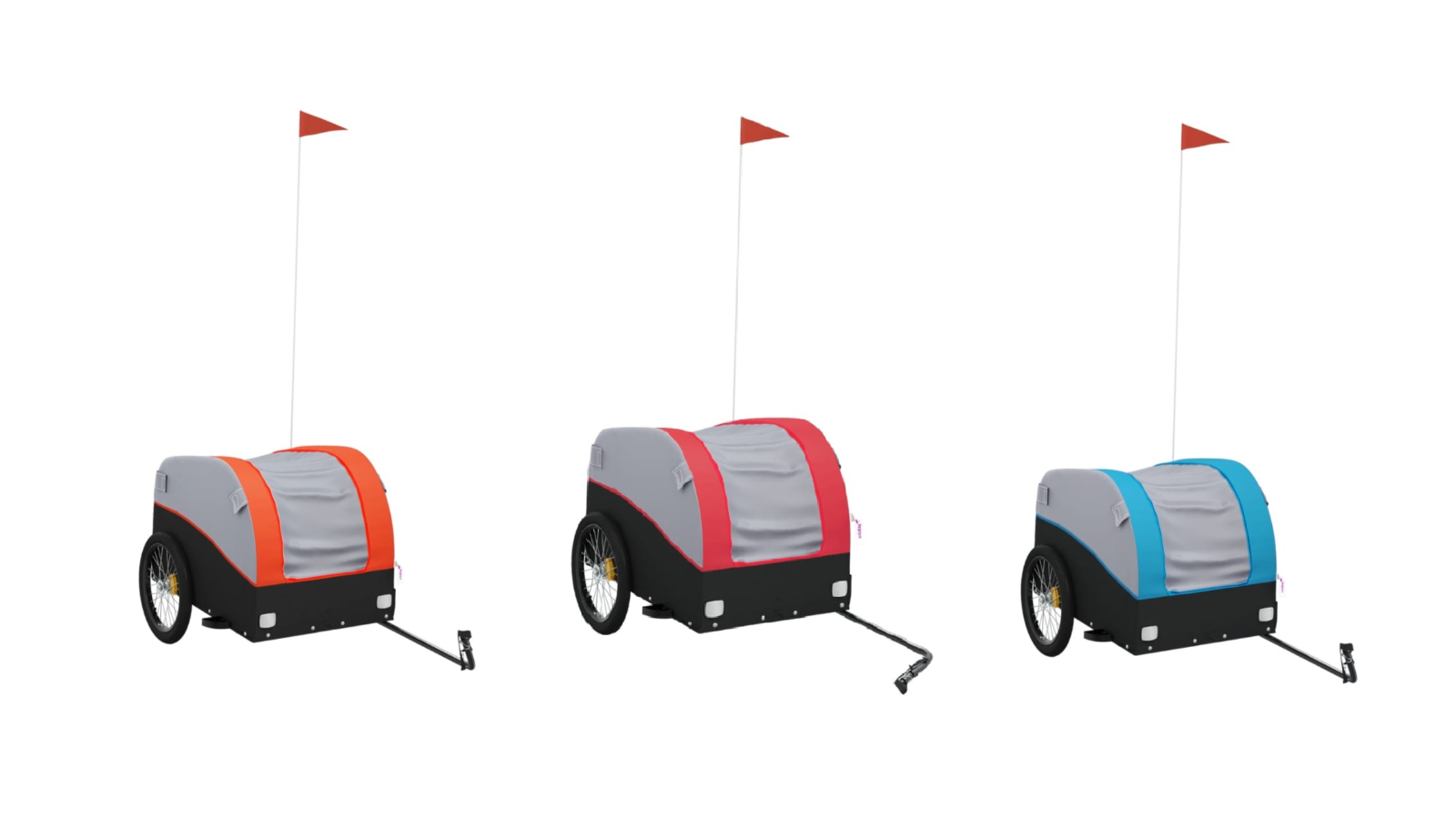 vidaXL Iron 45kg Bike Trailer
